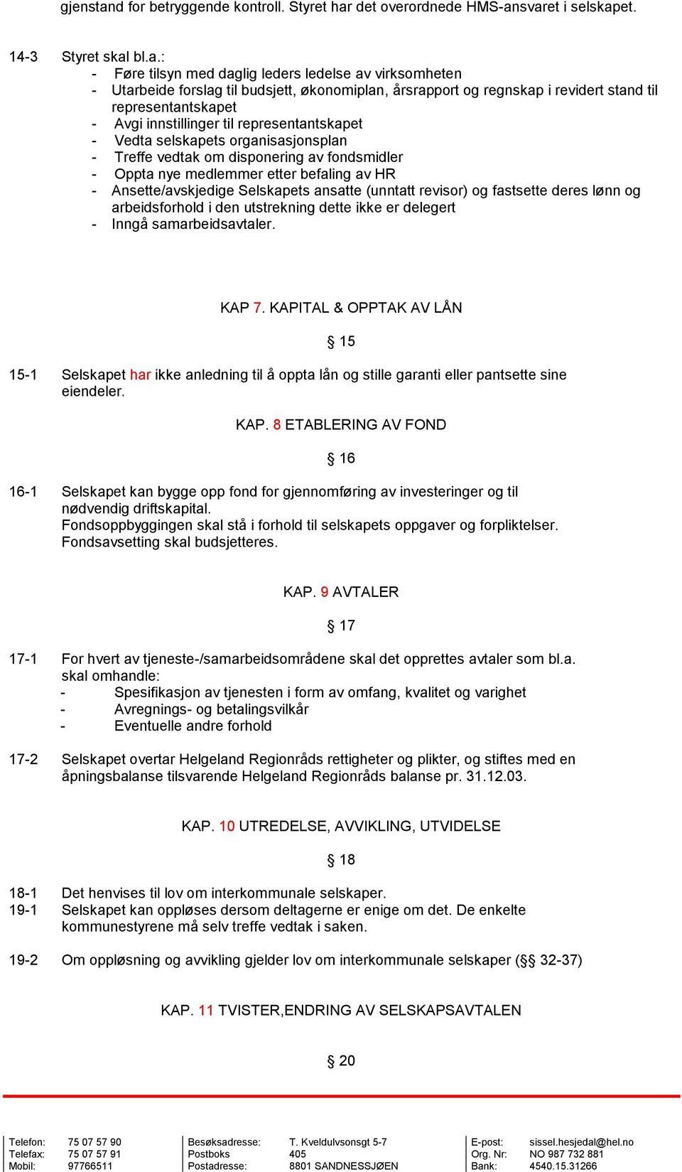 det overordnede HMS-an