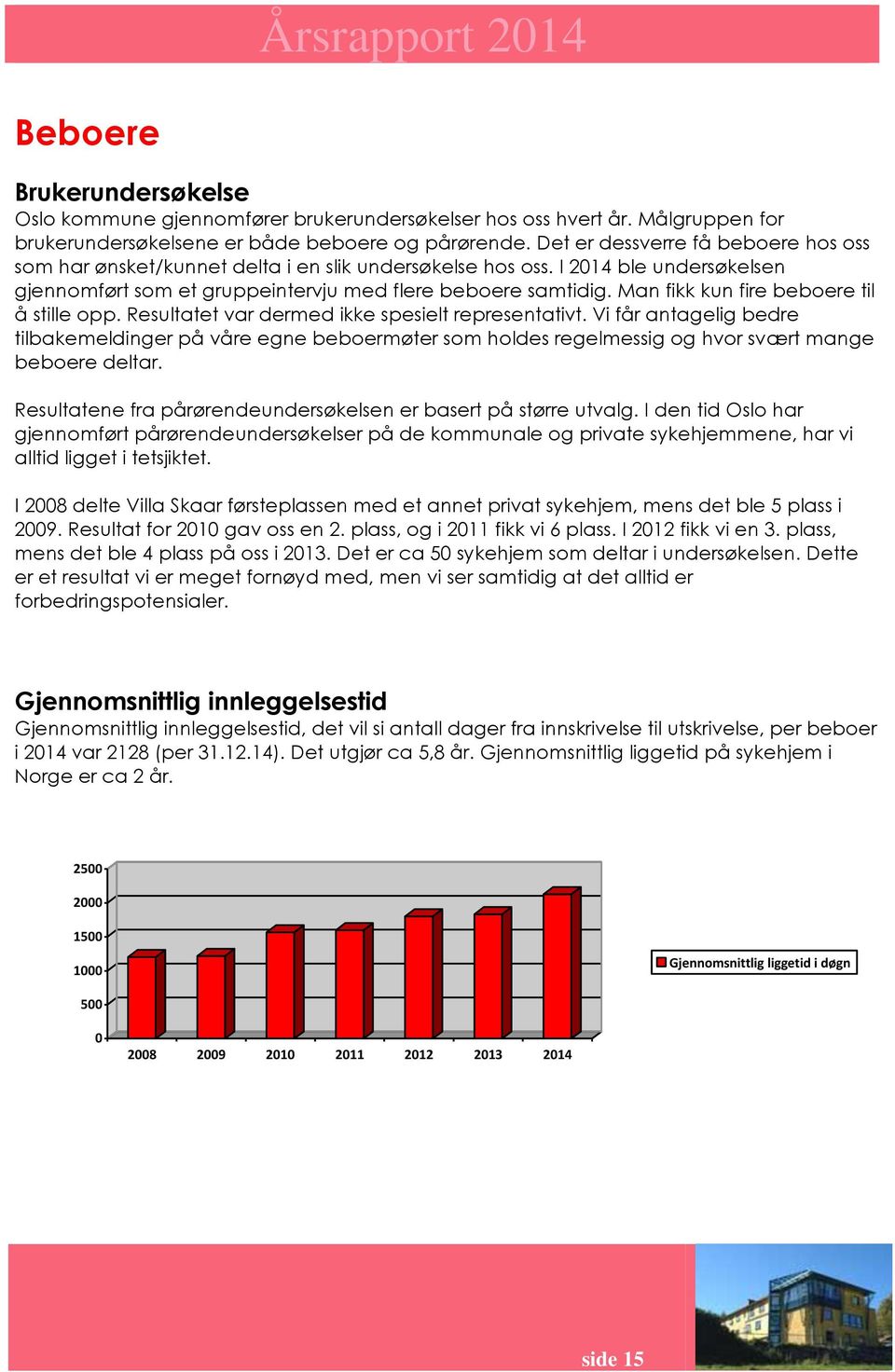 Man fikk kun fire beboere til å stille opp. Resultatet var dermed ikke spesielt representativt.