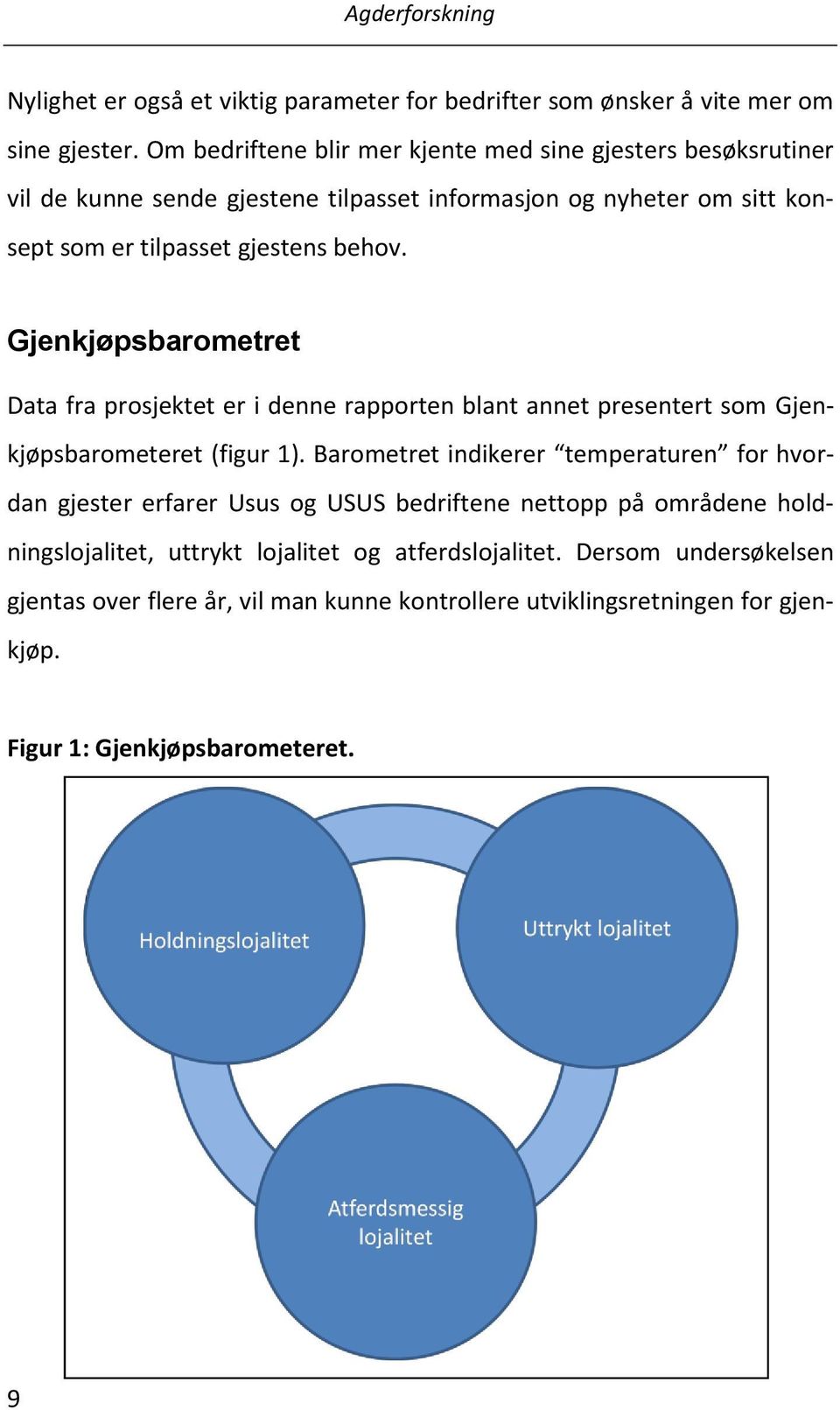 Gjenkjøpsbarometret Data fra prosjektet er i denne rapporten blant annet presentert som Gjenkjøpsbarometeret (figur 1).