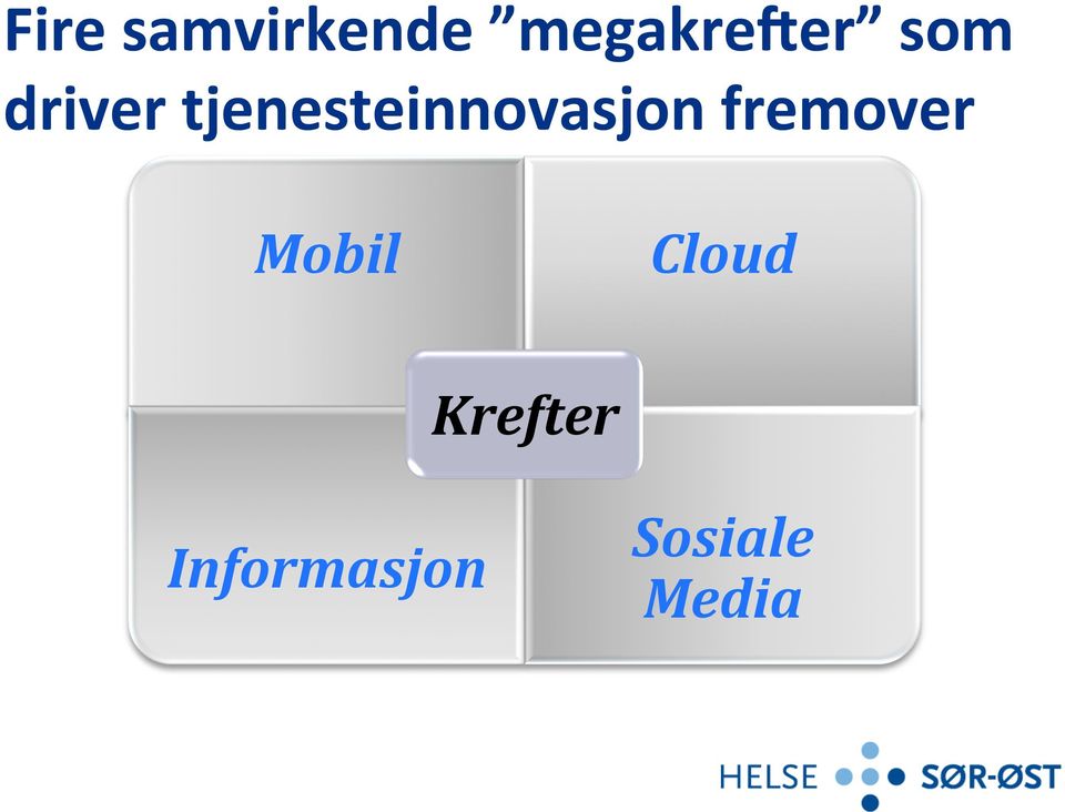 tjenesteinnovasjon fremover