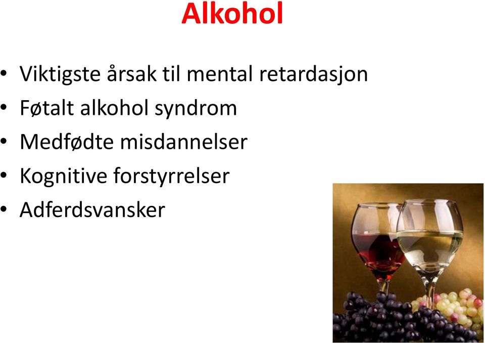 alkohol syndrom Medfødte