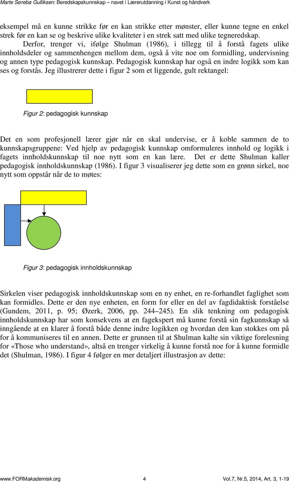 Pedagogisk kunnskap har også en indre logikk som kan ses og forstås.