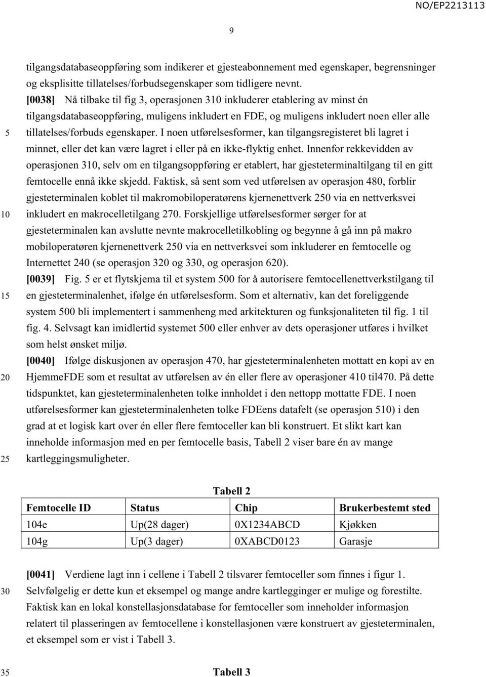 I noen utførelsesformer, kan tilgangsregisteret bli lagret i minnet, eller det kan være lagret i eller på en ikke-flyktig enhet.