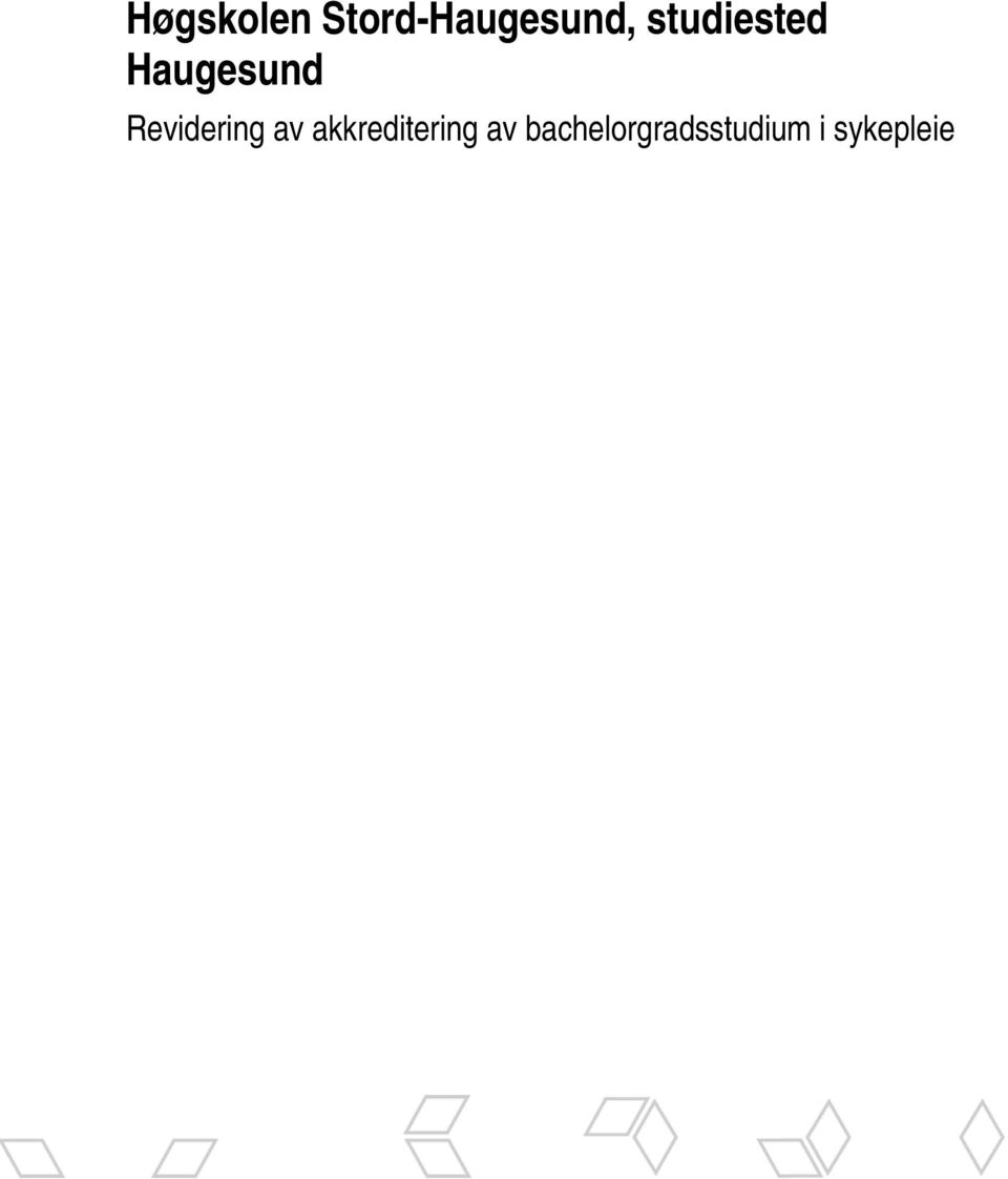 Revidering av akkreditering