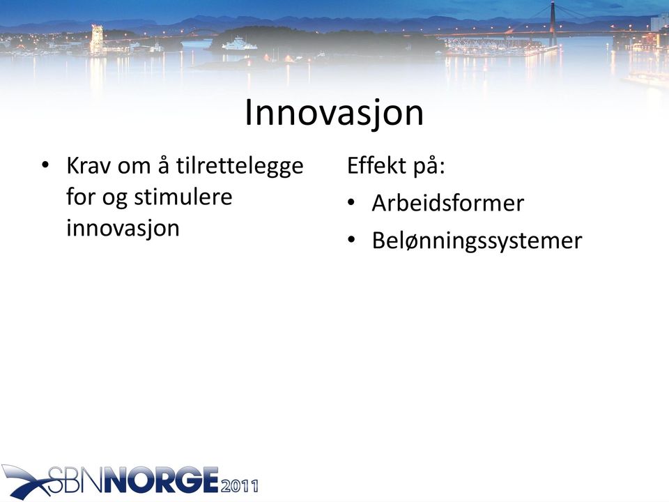 stimulere innovasjon