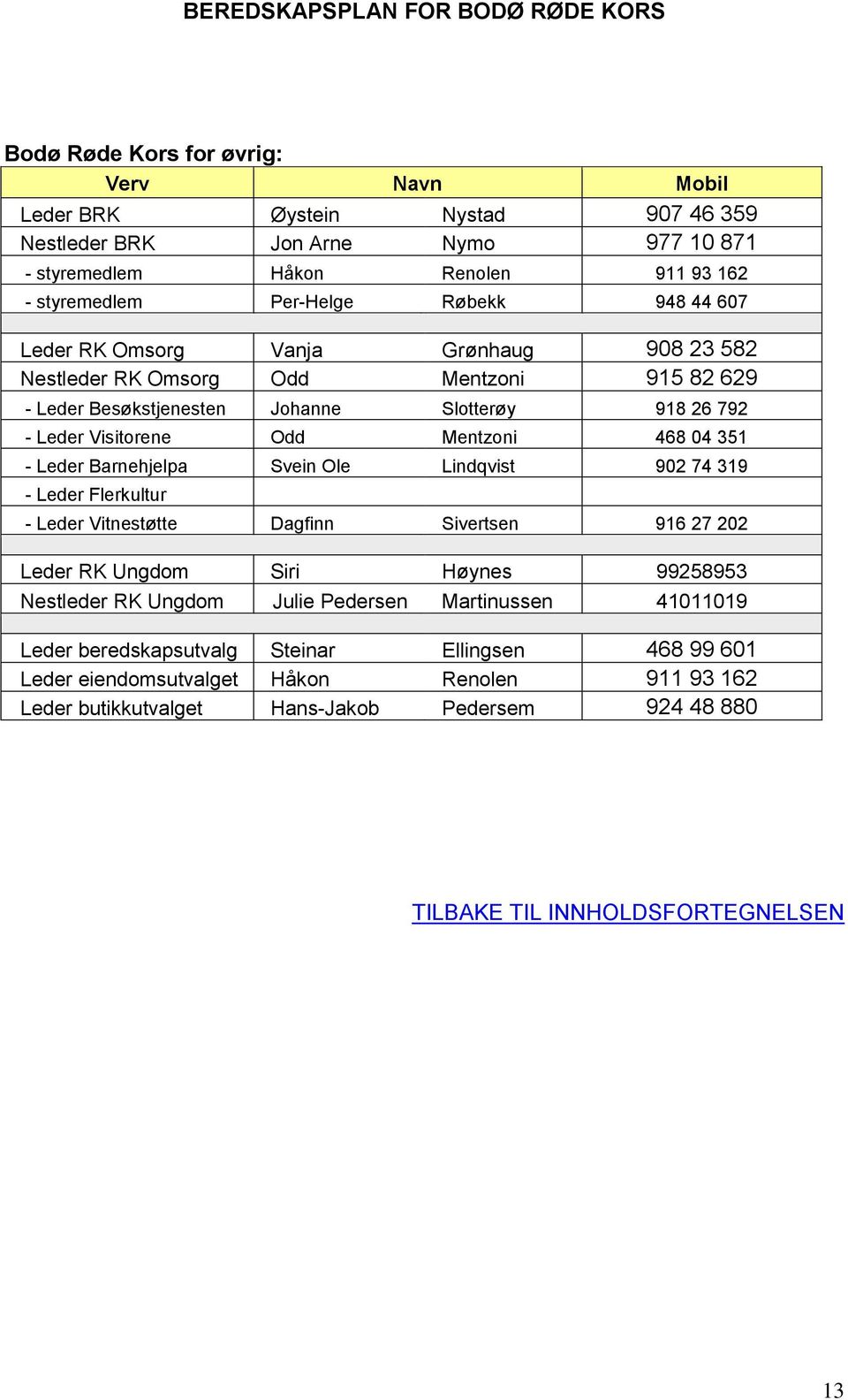 Barnehjelpa Svein Ole Lindqvist 902 74 319 - Leder Flerkultur - Leder Vitnestøtte Dagfinn Sivertsen 916 27 202 Leder RK Ungdom Siri Høynes 99258953 Nestleder RK Ungdom Julie Pedersen Martinussen