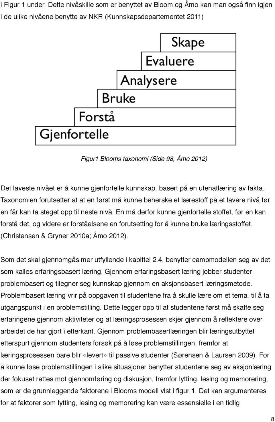 er å kunne gjenfortelle kunnskap, basert på en utenatlæring av fakta.