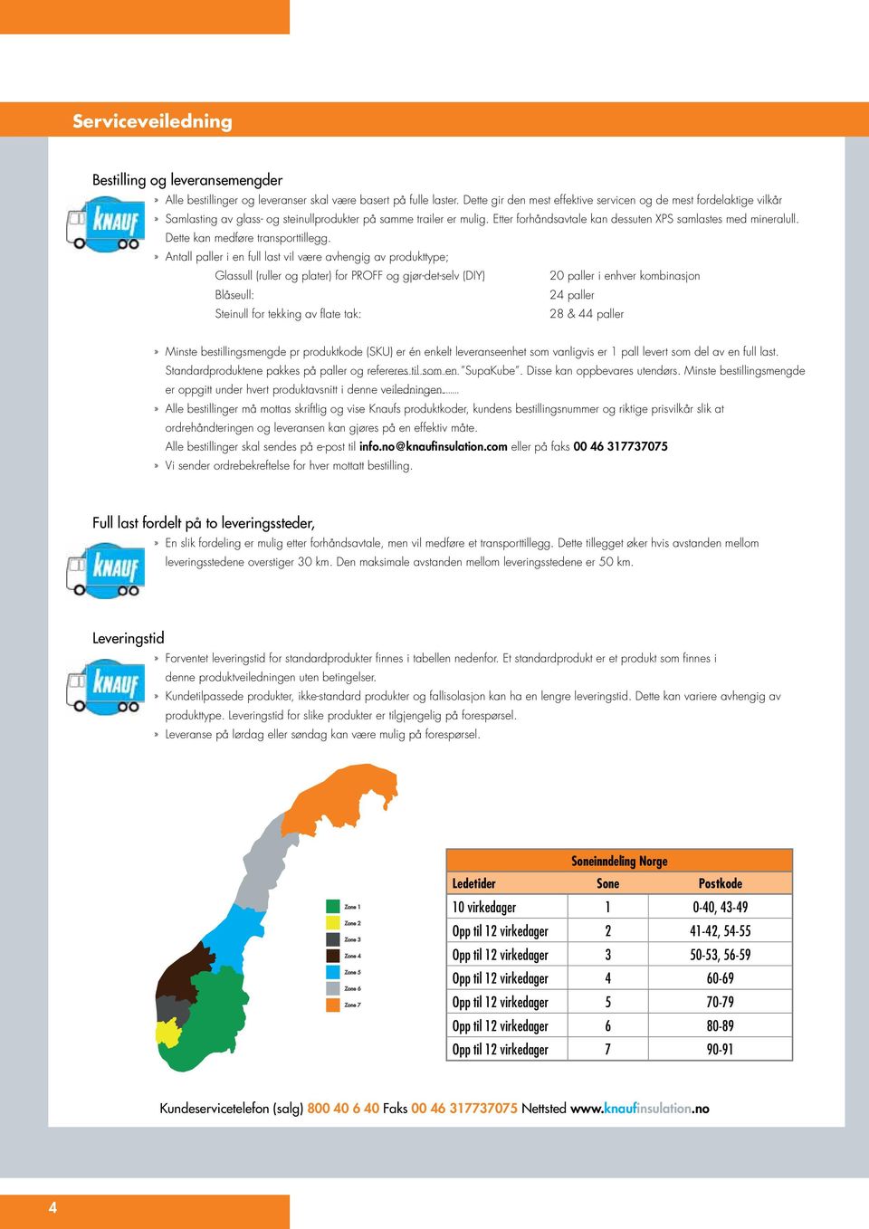 Etter forhåndsavtale kan dessuten XPS samlastes med mineralull. Dette kan medføre transporttillegg.