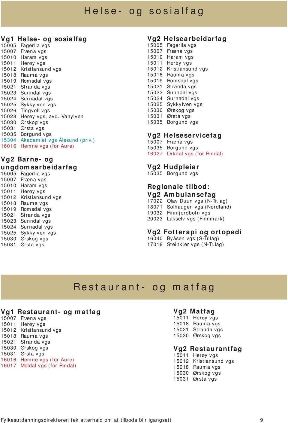 tilbod: Vg2 Ambulansefag 17022 Olav Duun vgs (N-Tr.