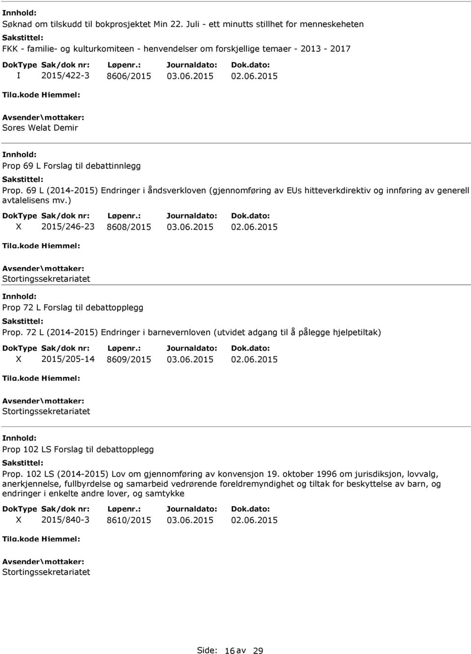 debattinnlegg Prop. 69 L (2014-2015) Endringer i åndsverkloven (gjennomføring av EUs hitteverkdirektiv og innføring av generell avtalelisens mv.