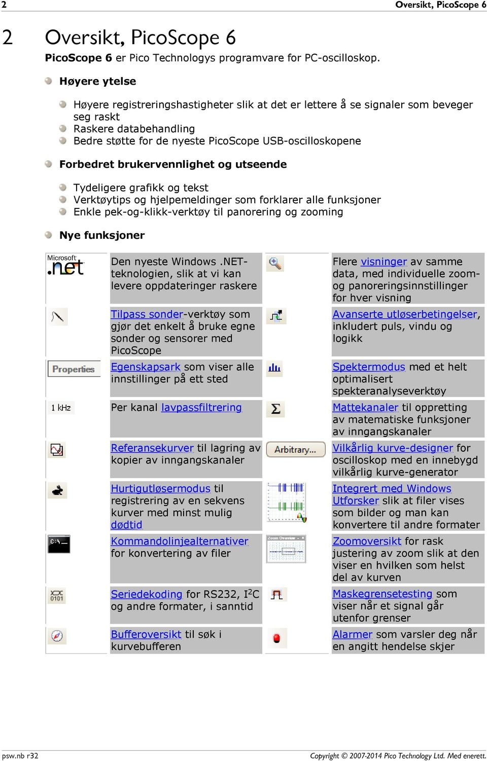 brukervennlighet og utseende Tydeligere grafikk og tekst Verktøytips og hjelpemeldinger som forklarer alle funksjoner Enkle pek-og-klikk-verktøy til panorering og zooming Nye funksjoner Den nyeste