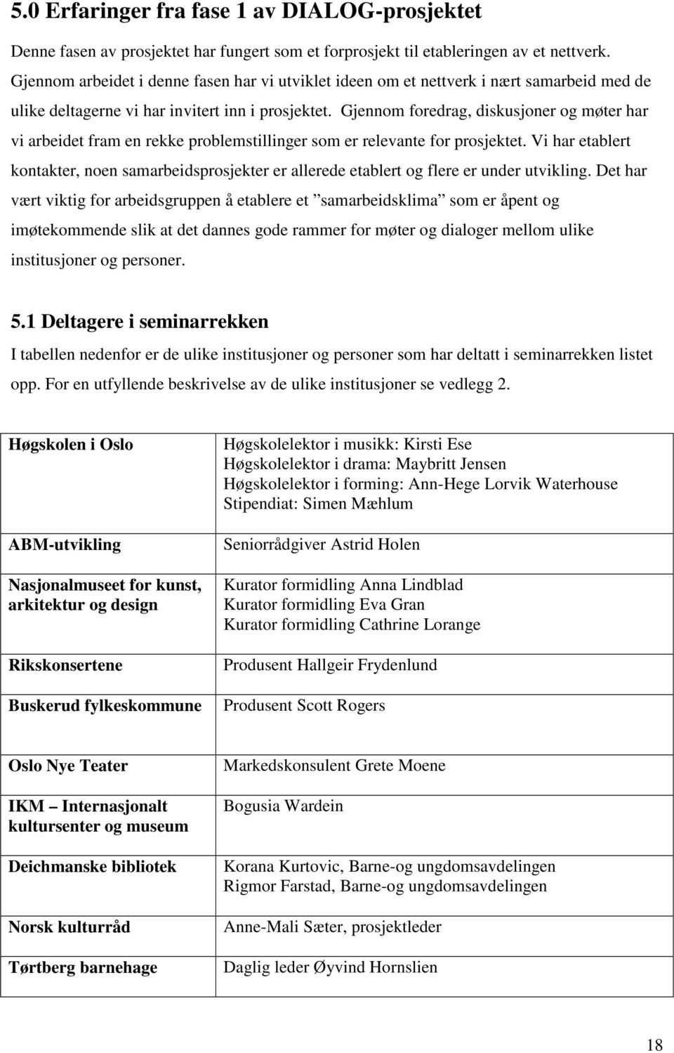 Gjennom foredrag, diskusjoner og møter har vi arbeidet fram en rekke problemstillinger som er relevante for prosjektet.