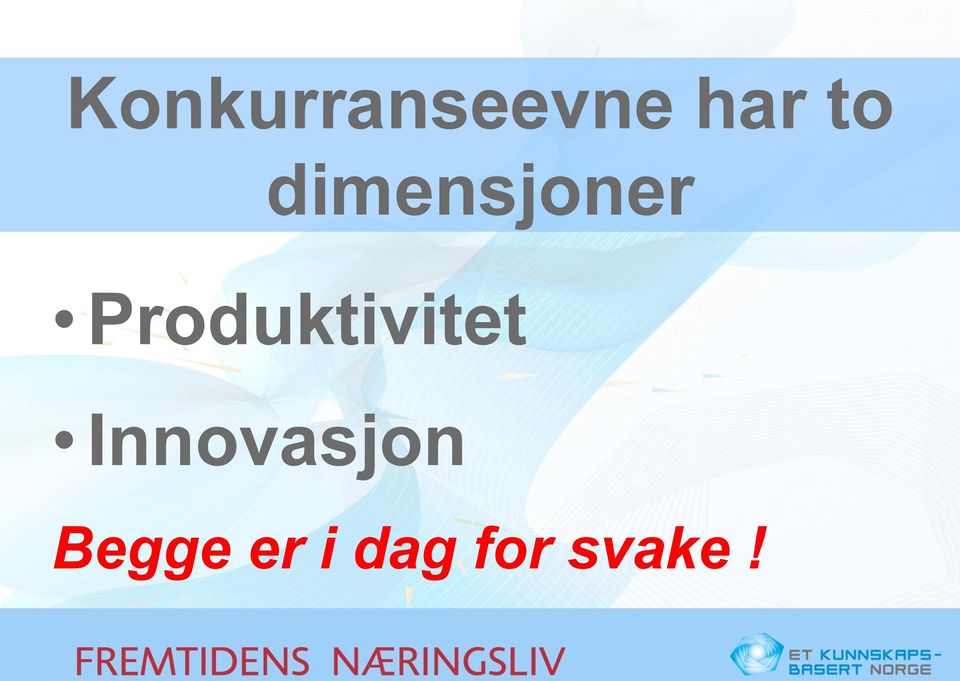 Produktivitet