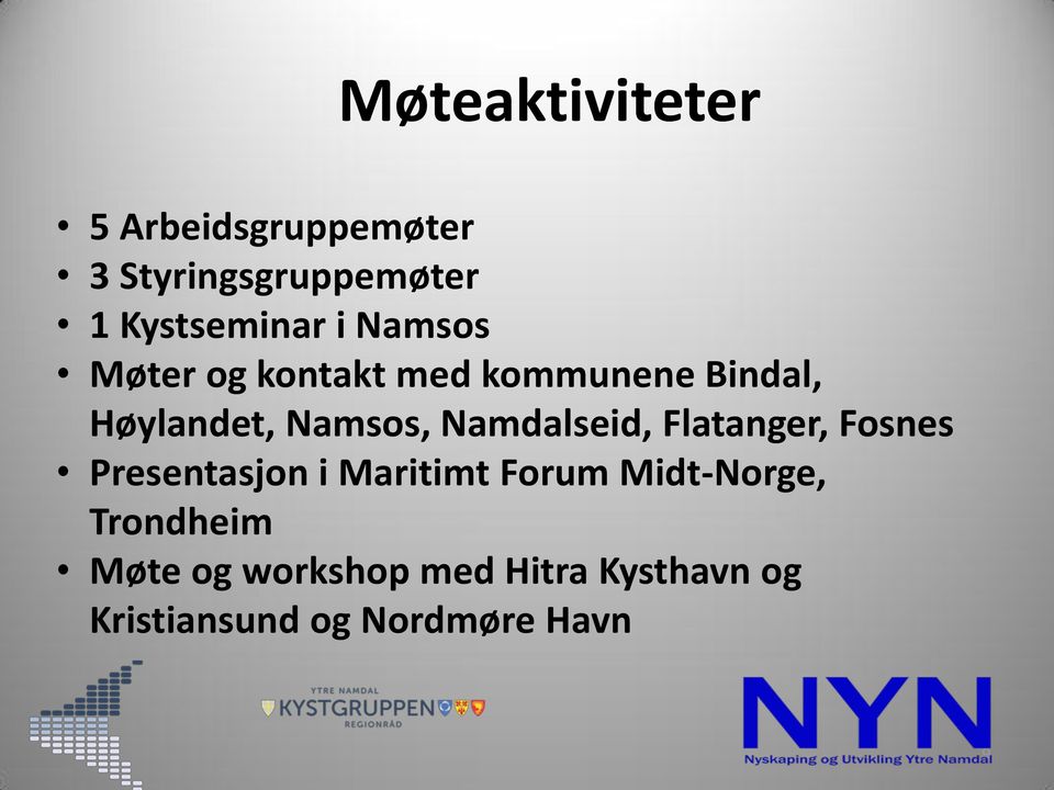 Namdalseid, Flatanger, Fosnes Presentasjon i Maritimt Forum Midt-Norge,