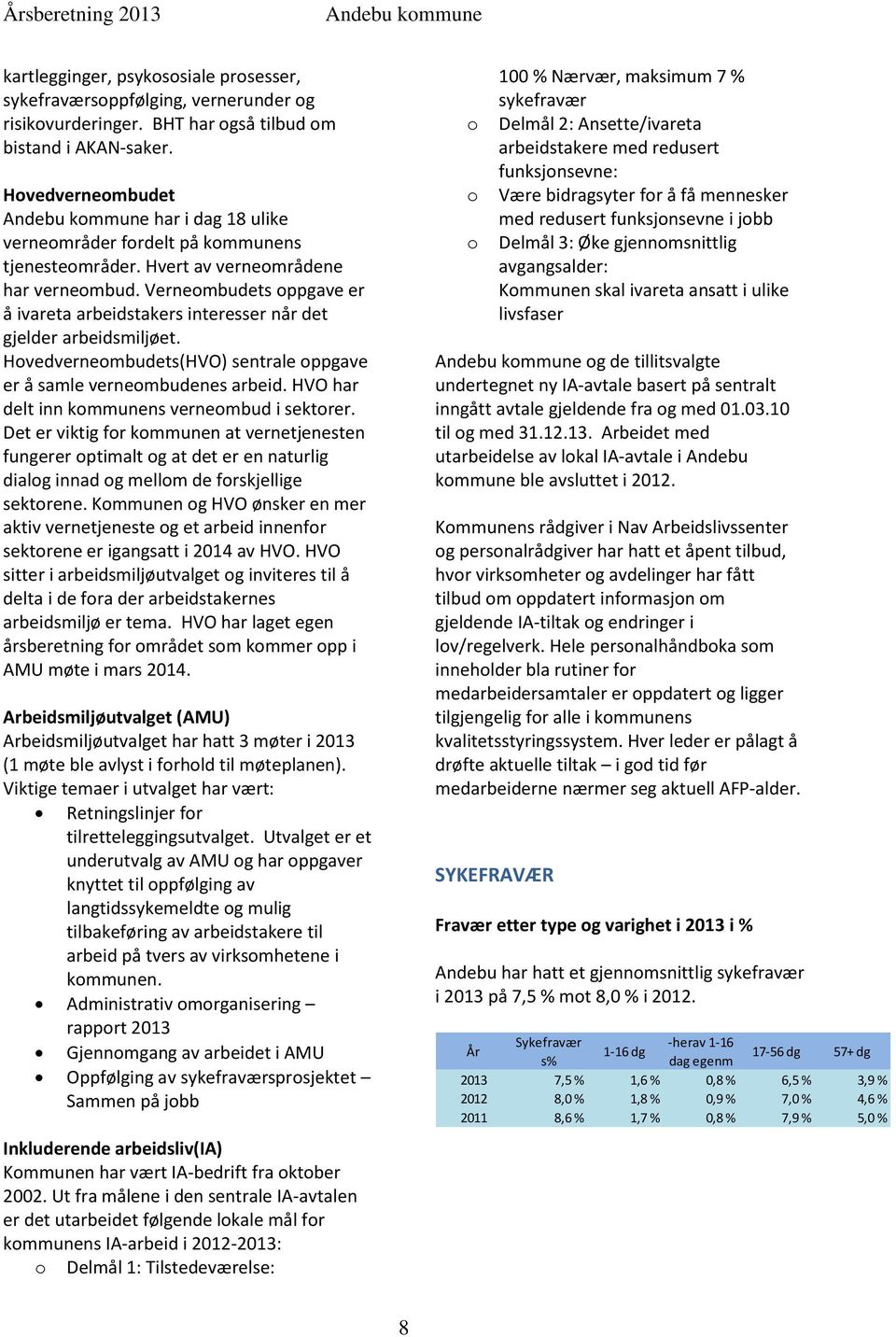 Verneombudets oppgave er å ivareta arbeidstakers interesser når det gjelder arbeidsmiljøet. Hovedverneombudets(HVO) sentrale oppgave er å samle verneombudenes arbeid.