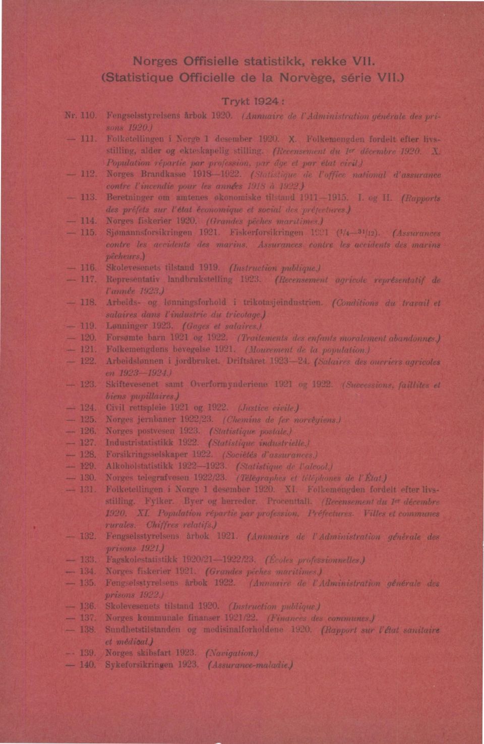 natilla/ d'assurance cntre l'incendie pur les années 9S a 9.). Beretninger m amtenes knmiske tiktand 9-95. I. g II. (Rapprts des prefets sur l'état écnmique et sya)i des papetures). Nrges fiskeer 90.