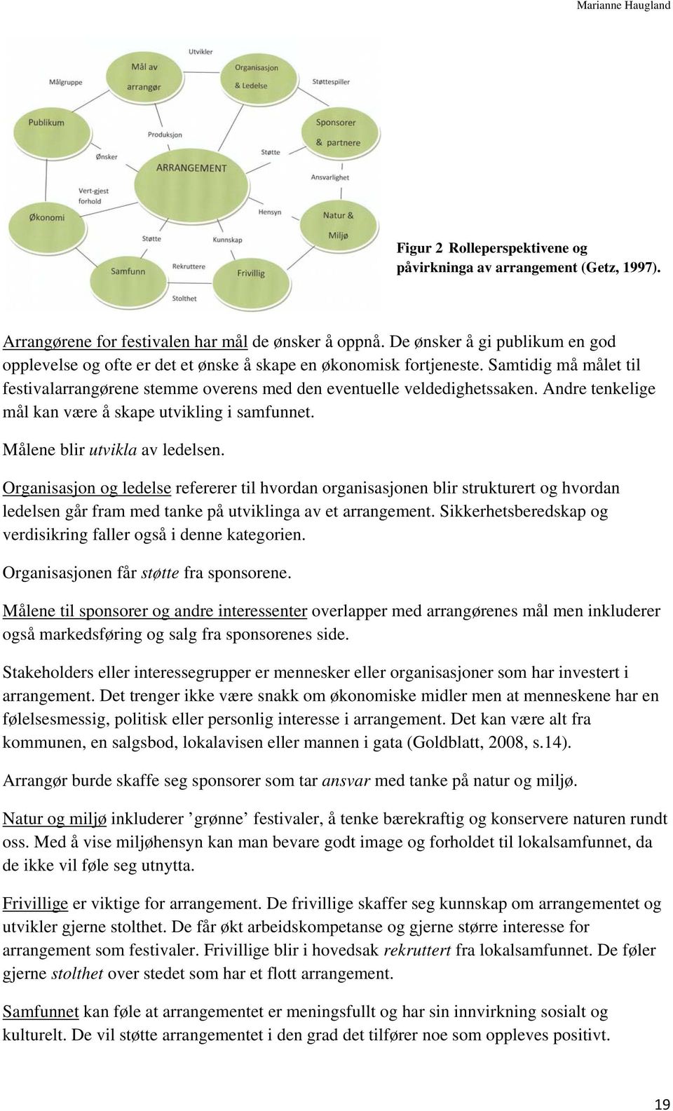 Andre tenkelige mål kan være å skape utvikling i samfunnet. Målene blir utvikla av ledelsen.