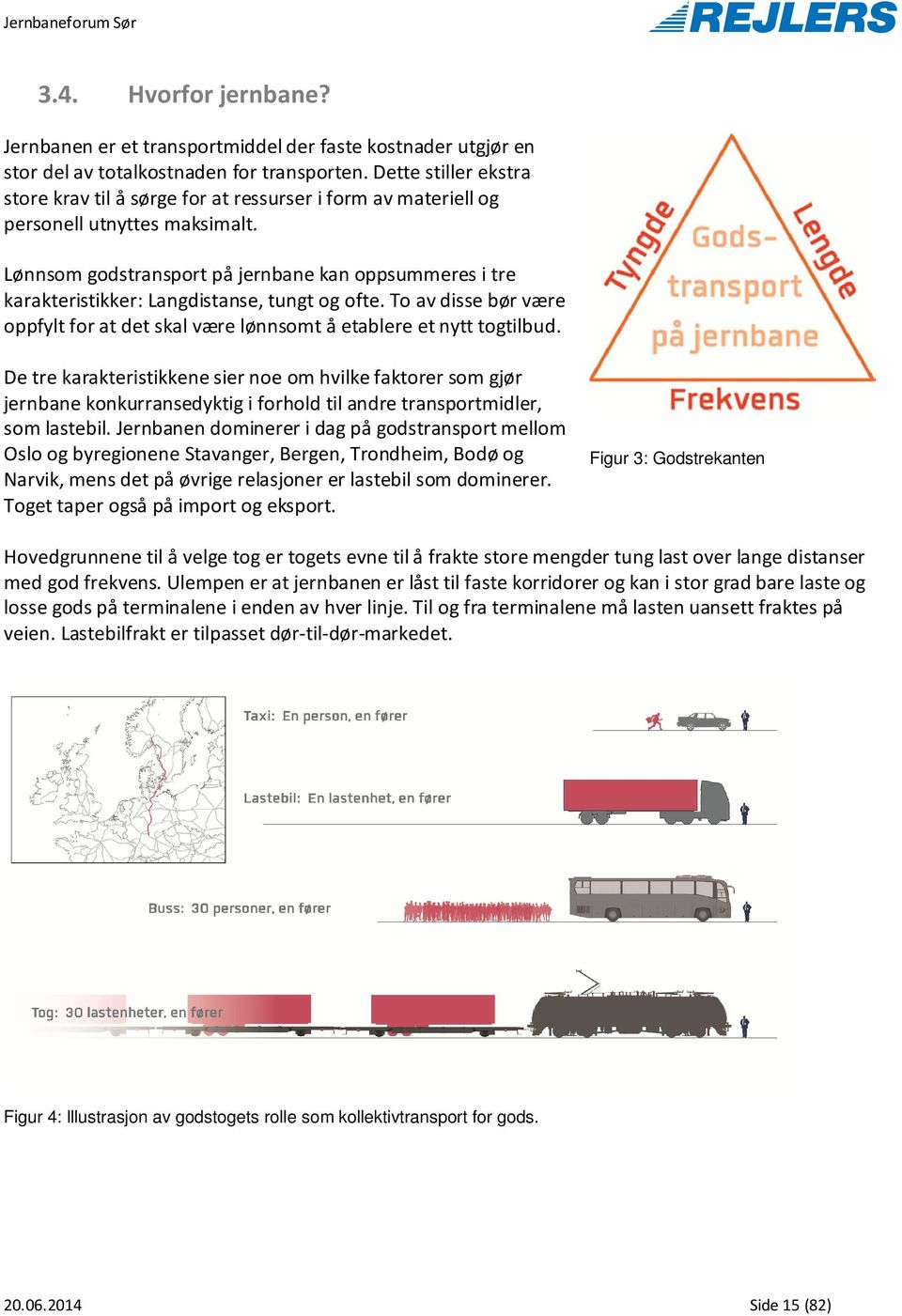 Lønnsom godstransport på jernbane kan oppsummeres i tre karakteristikker: Langdistanse, tungt og ofte. To av disse bør være oppfylt for at det skal være lønnsomt å etablere et nytt togtilbud.