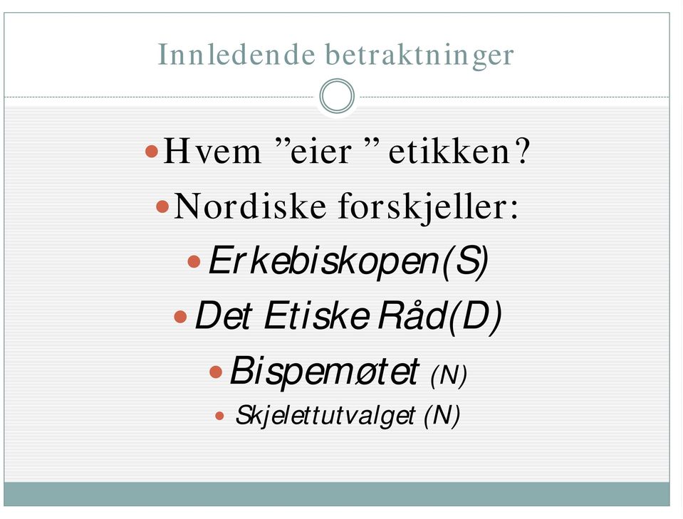 Nordiske forskjeller: