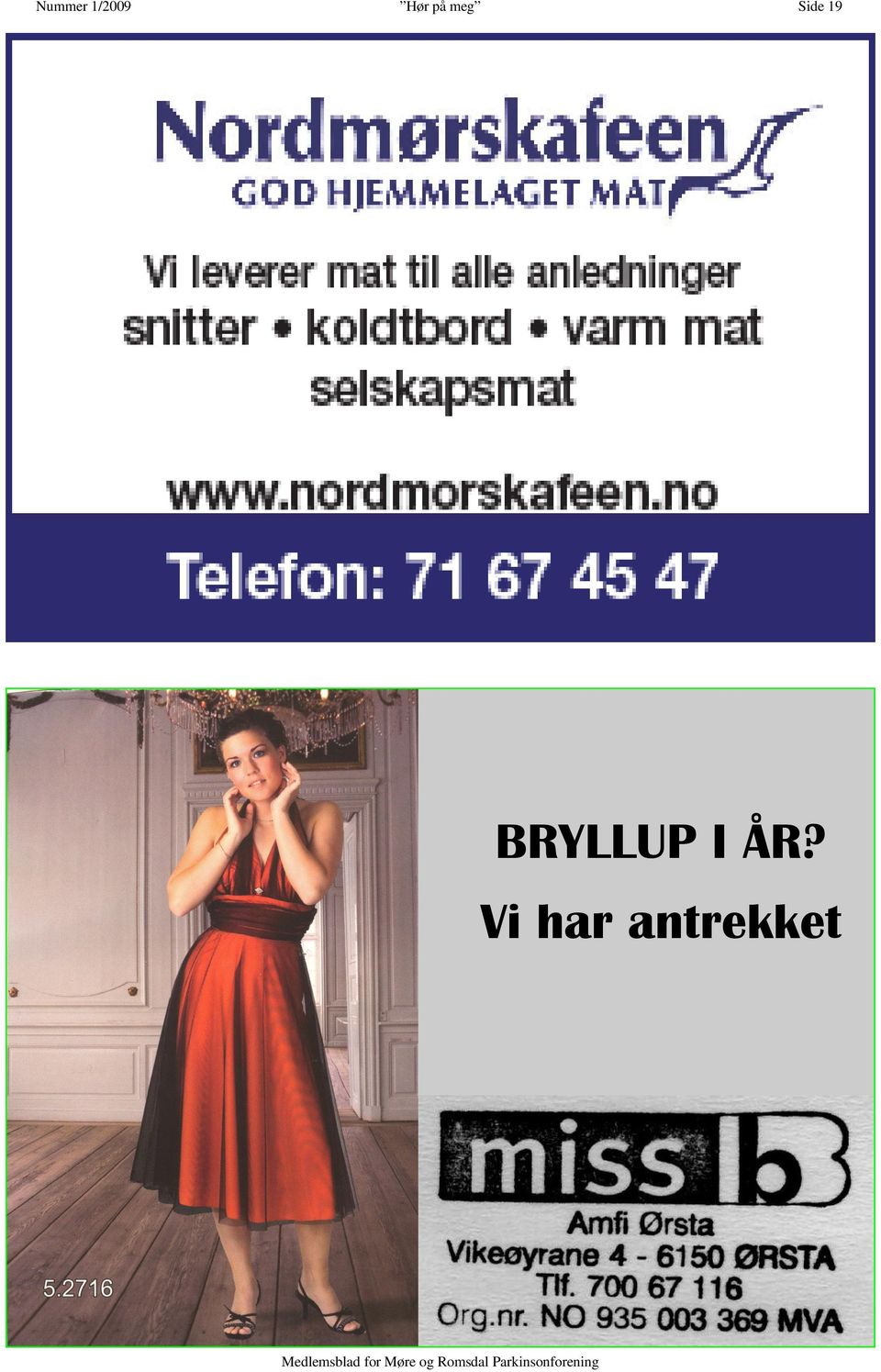 19 BRYLLUP I ÅR?