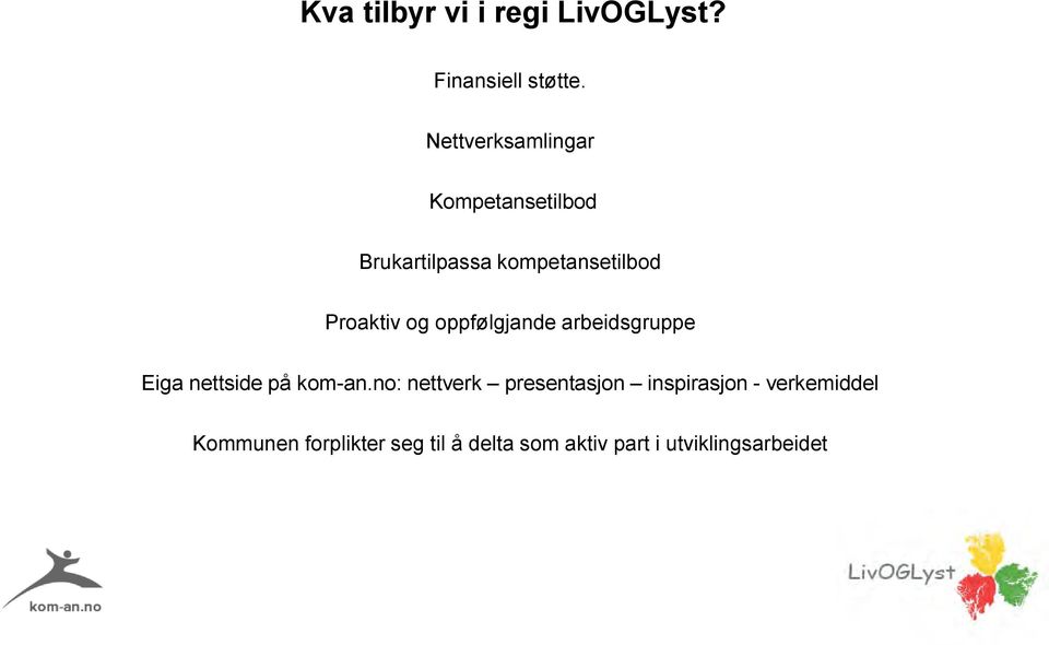 og oppfølgjande arbeidsgruppe Eiga nettside på kom-an.