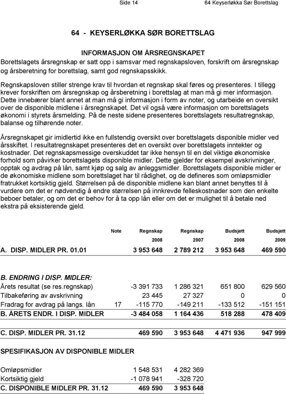 I tillegg krever forskriften om årsregnskap og årsberetning i borettslag at man må gi mer informasjon.