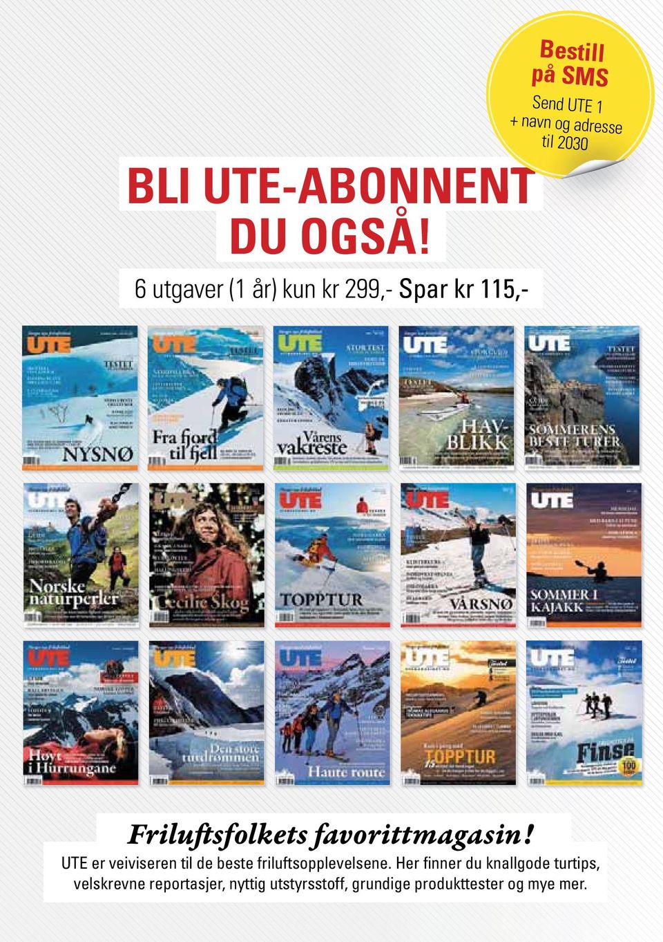 adresse til 2030 Friluftsfolkets favorittmagasin!