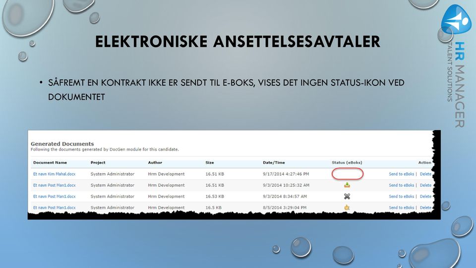 E-BOKS, VISES DET