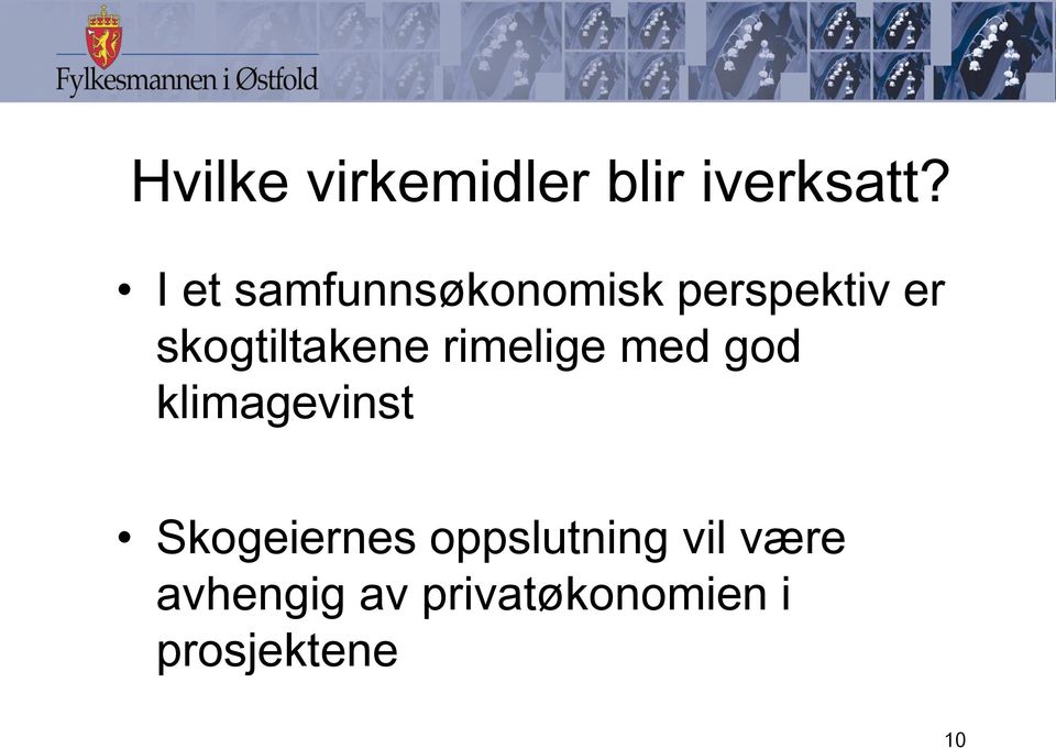 skogtiltakene rimelige med god klimagevinst