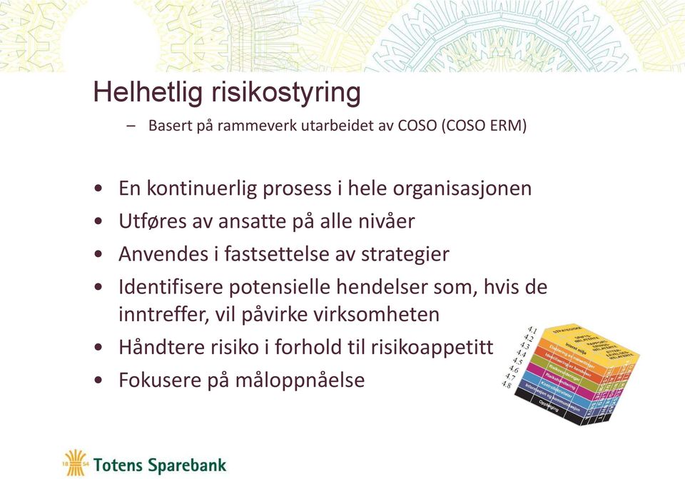 i fastsettelse av strategier Identifisere potensielle hendelser som, hvis de