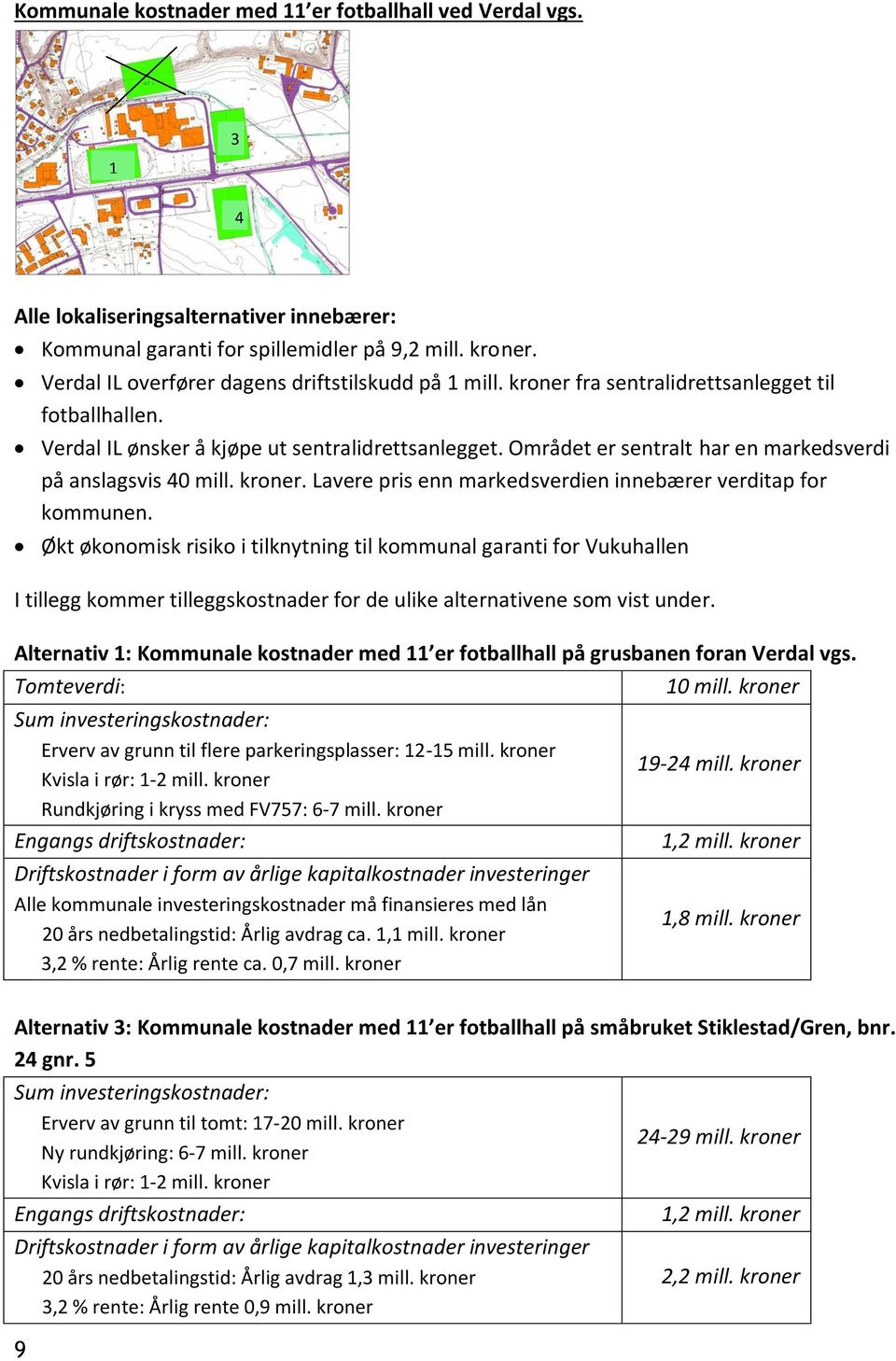 Området er sentralt har en markedsverdi på anslagsvis 40 mill. kroner. Lavere pris enn markedsverdien innebærer verditap for kommunen.