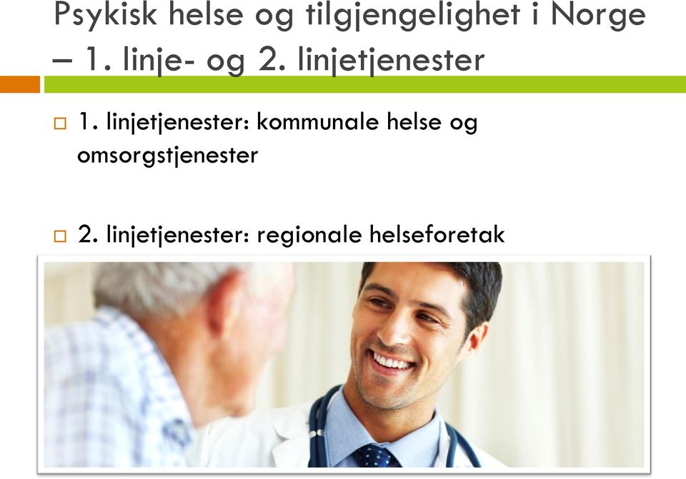 linjetjenester: kommunale helse og