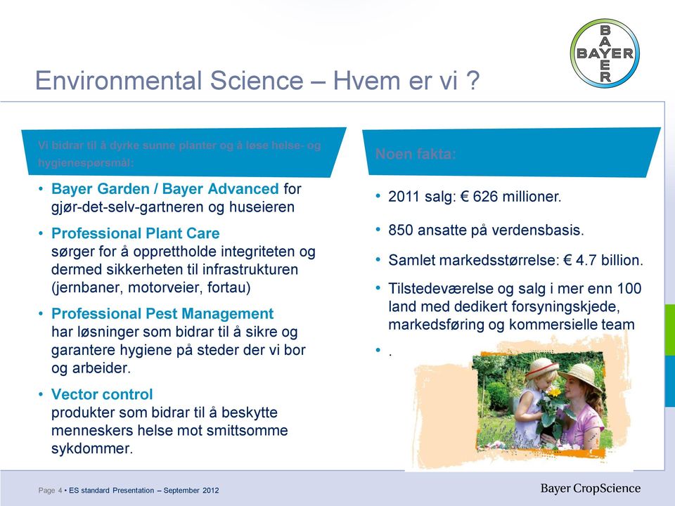 integriteten og dermed sikkerheten til infrastrukturen (jernbaner, motorveier, fortau) Professional Pest Management har løsninger som bidrar til å sikre og garantere hygiene på steder der vi bor og