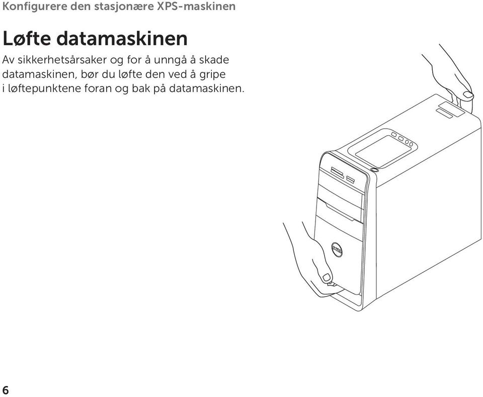 unngå å skade datamaskinen, bør du løfte den