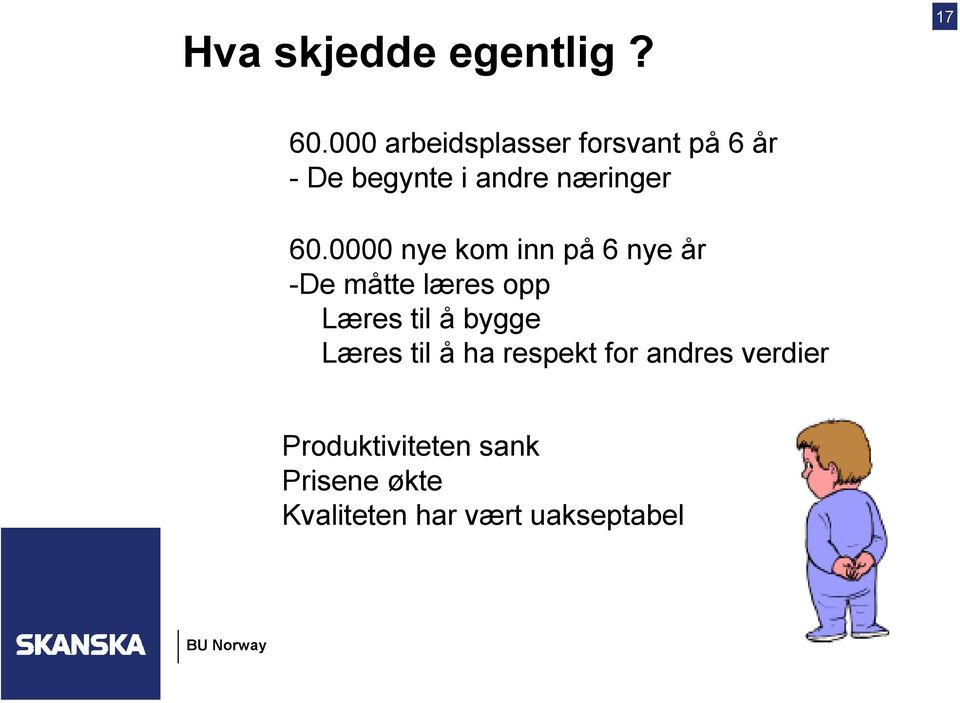 60.0000 nye kom inn på 6 nye år -De måtte læres opp Læres til å