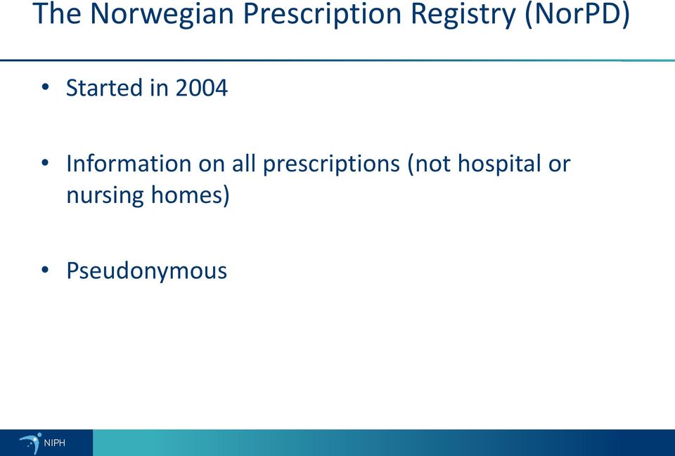 Information on all prescriptions