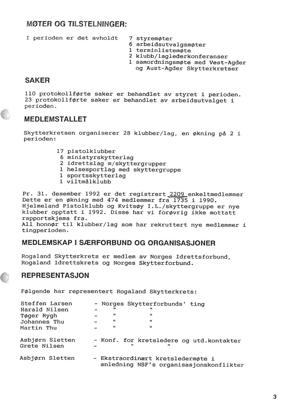 organisasjonskonflikter Asbj ørn Sletten - Ekstraordinært kretslederrnøte i Grete Nilsen Asbjørn Sletten - Konf. for kretsiedere og utd.