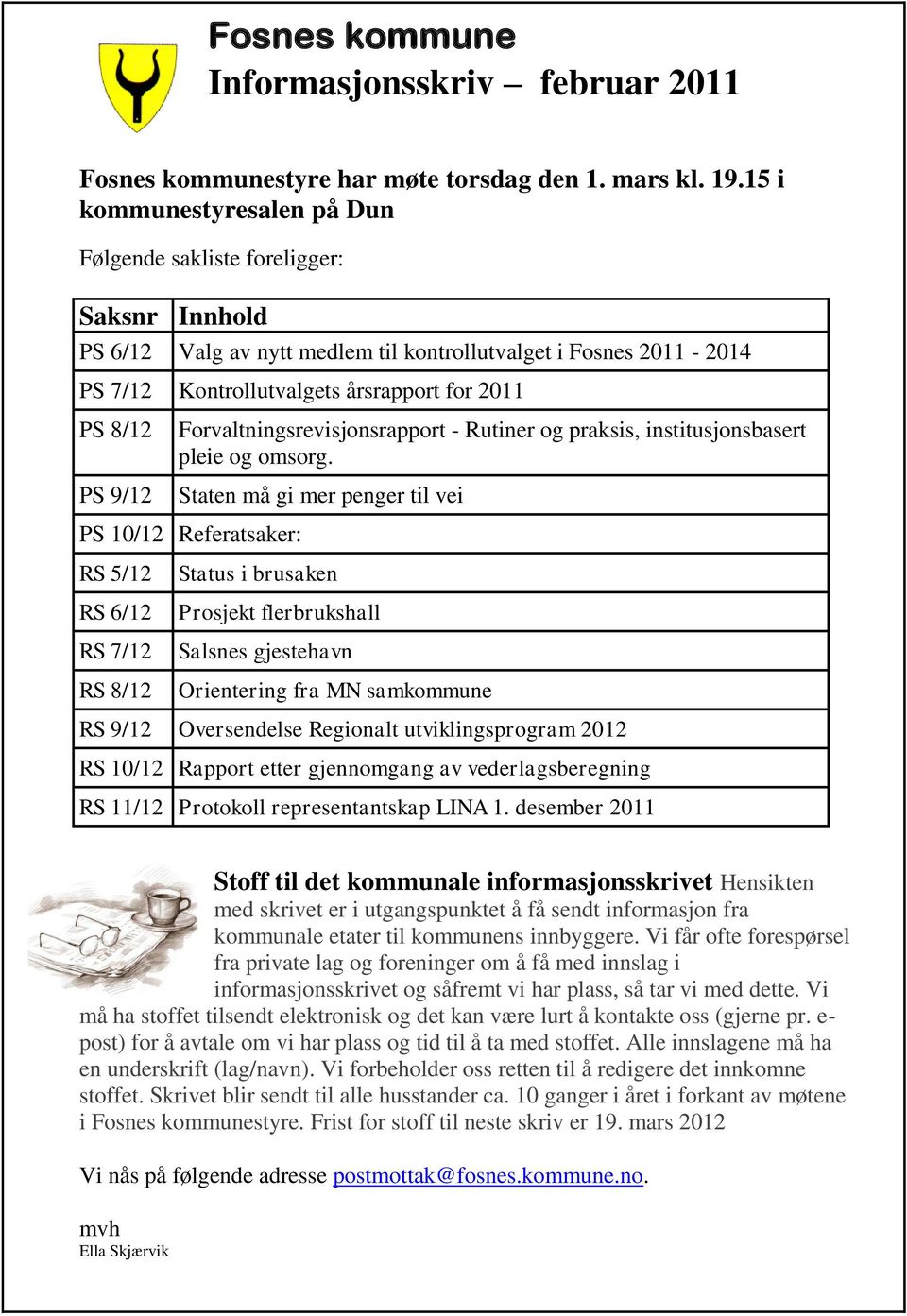 9/12 Forvaltningsrevisjonsrapport - Rutiner og praksis, institusjonsbasert pleie og omsorg.