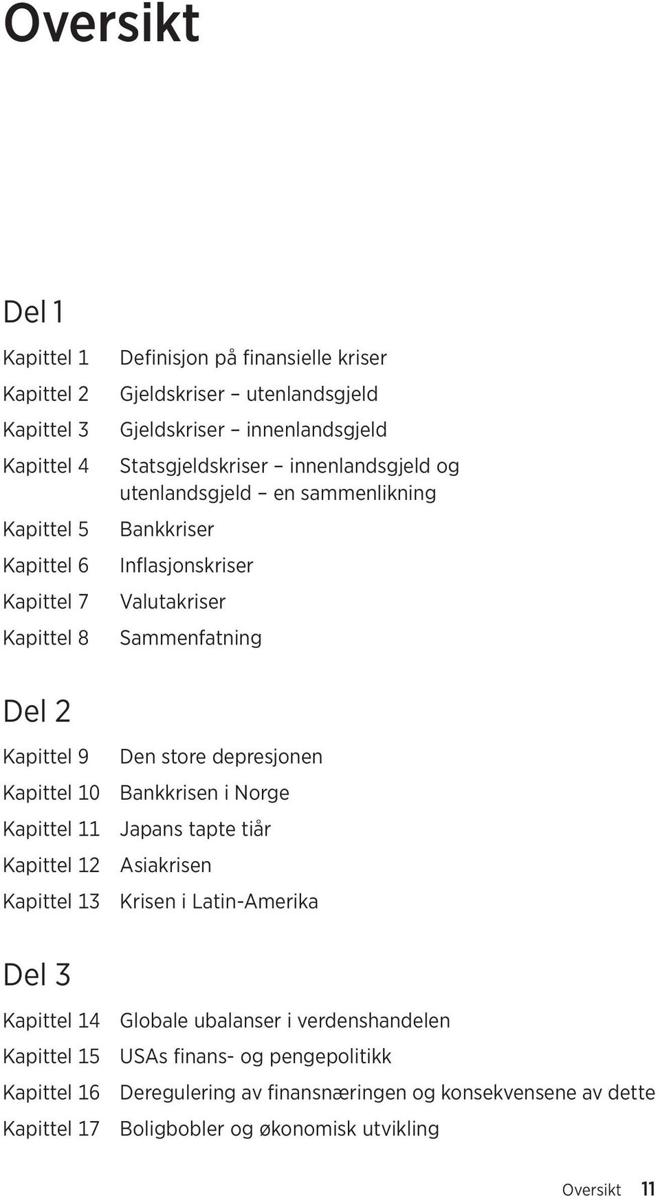 store depresjonen Kapittel 10 Bankkrisen i Norge Kapittel 11 Japans tapte tiår Kapittel 12 Asiakrisen Kapittel 13 Krisen i Latin-Amerika Del 3 Kapittel 14 Globale ubalanser i