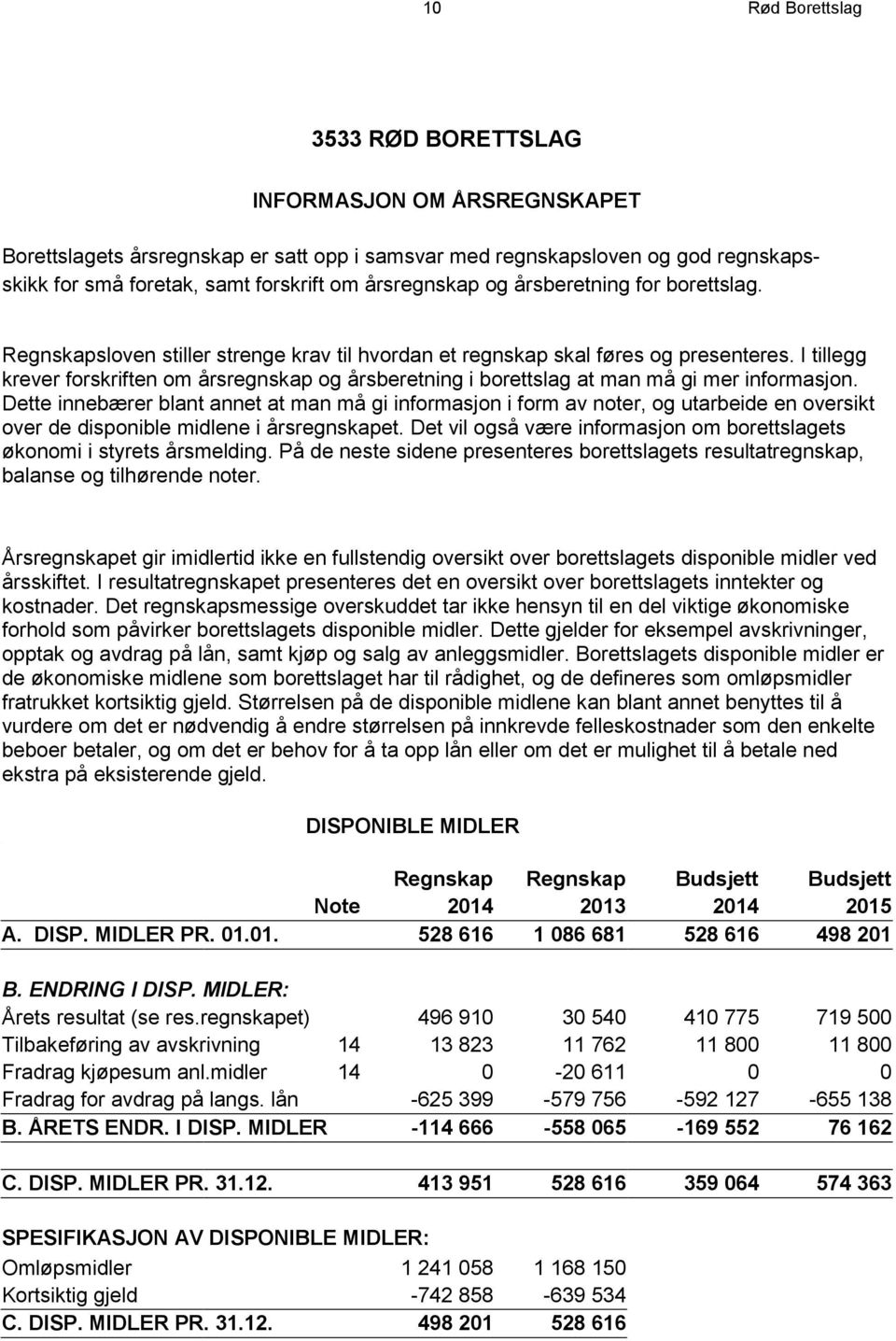 I tillegg krever forskriften om årsregnskap og årsberetning i borettslag at man må gi mer informasjon.