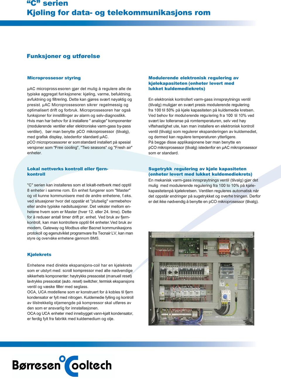 pco standard "Free cooling", "Two seasons". modul n regul 100 t 50% modul regu fr 100 pco ) i μac.