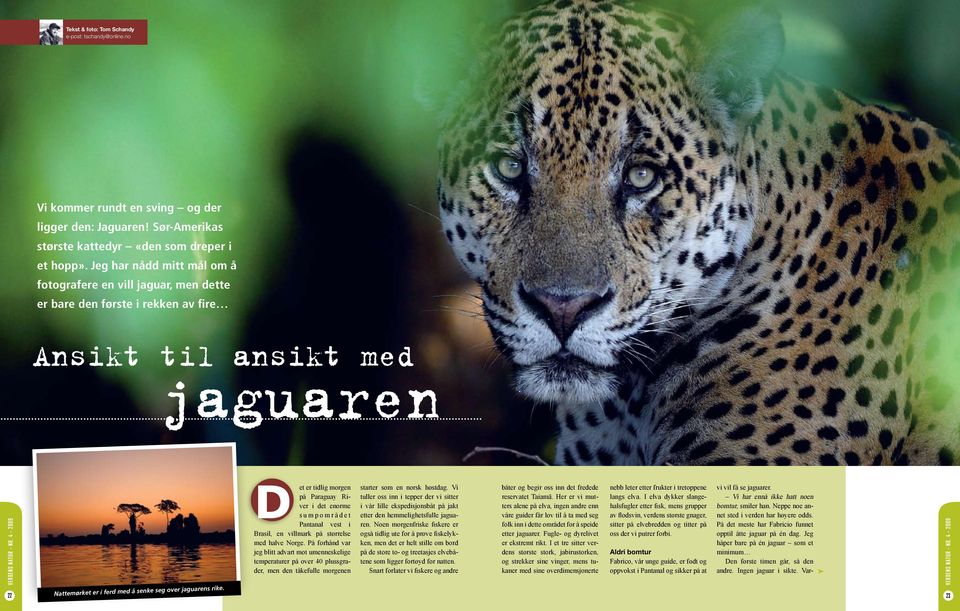 D et er tidlig morgen på Paraguay River i det enorme s u m p o m r å d e t Pantanal vest i Brasil, en villmark på størrelse med halve Norge.