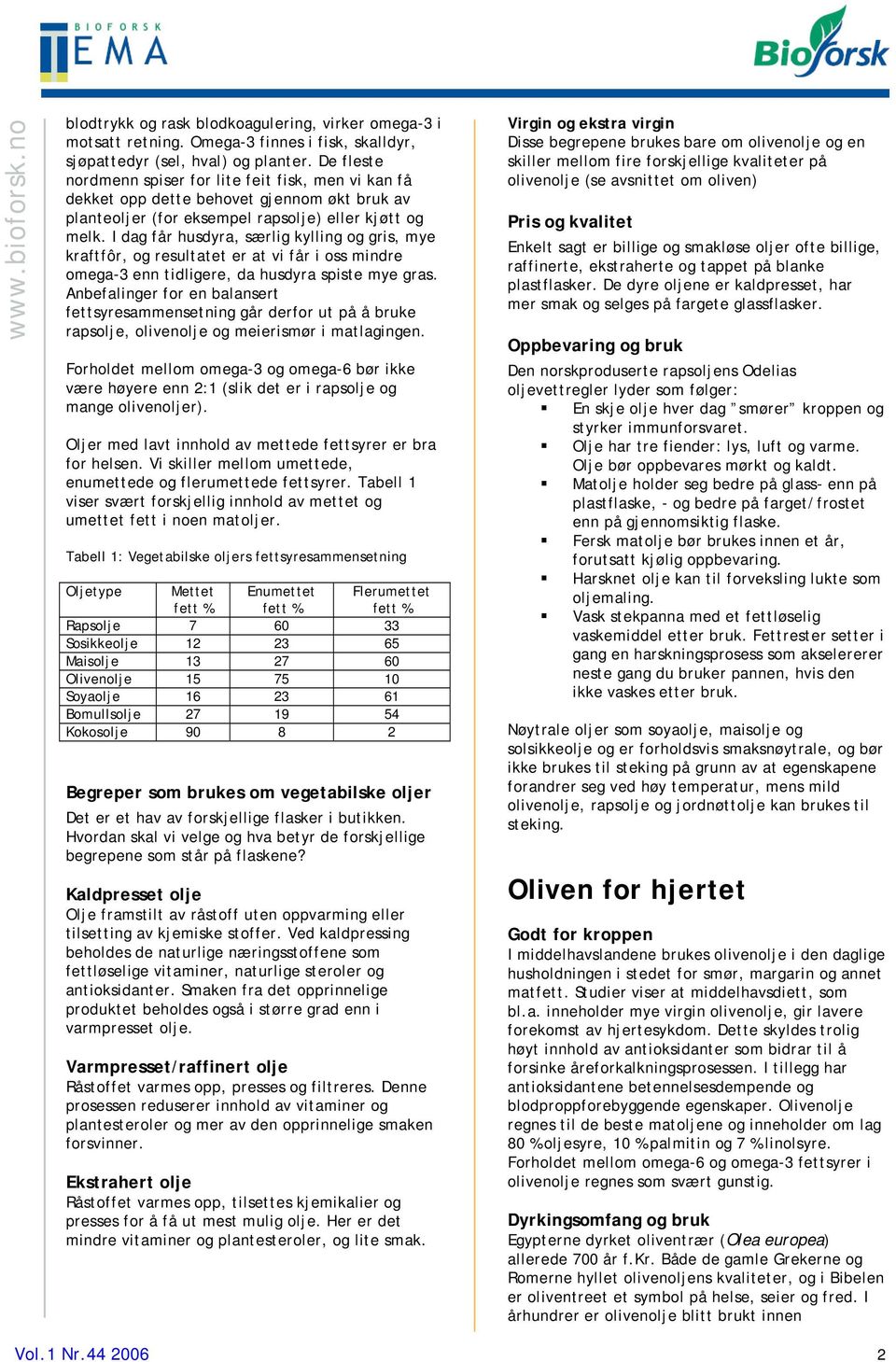 I dag får husdyra, særlig kylling og gris, mye kraftfôr, og resultatet er at vi får i oss mindre omega-3 enn tidligere, da husdyra spiste mye gras.