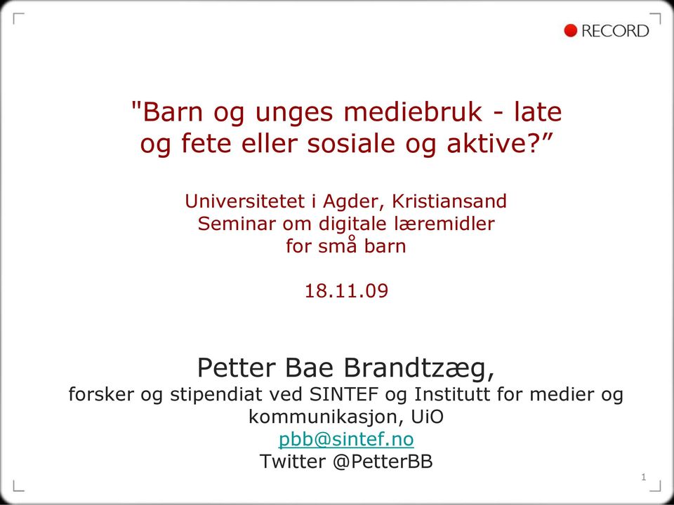 små barn 18.11.