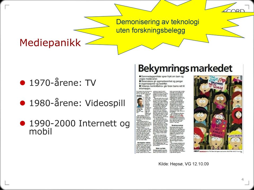 1980-årene: Videospill 1990-2000