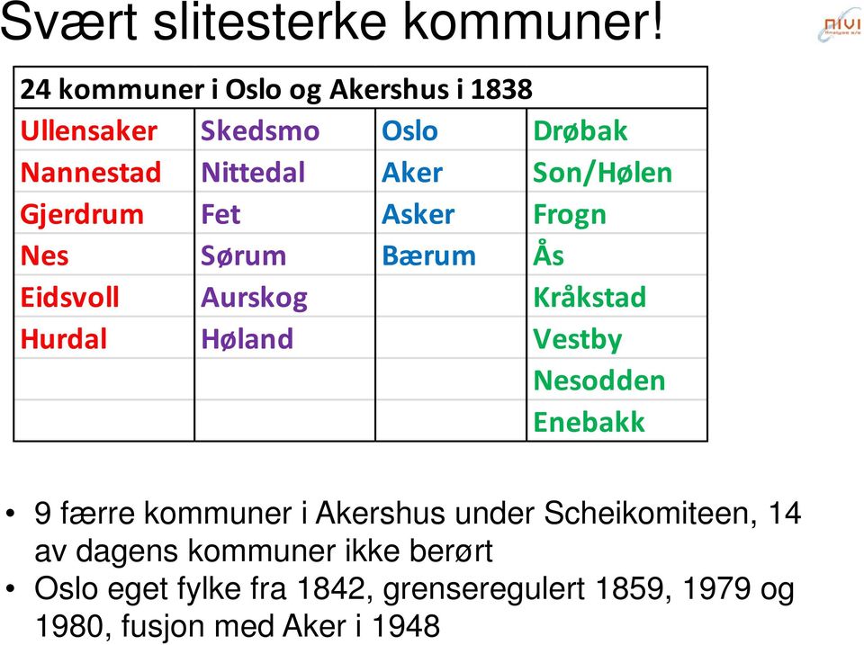 Son/Hølen Gjerdrum Fet Asker Frogn Nes Sørum Bærum Ås Eidsvoll Aurskog Kråkstad Hurdal Høland Vestby