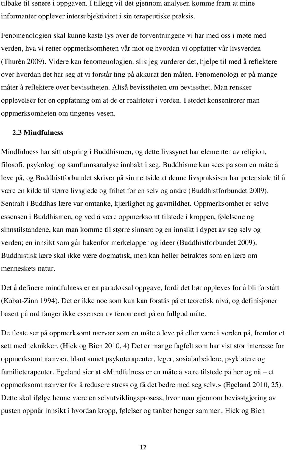 Videre kan fenomenologien, slik jeg vurderer det, hjelpe til med å reflektere over hvordan det har seg at vi forstår ting på akkurat den måten.