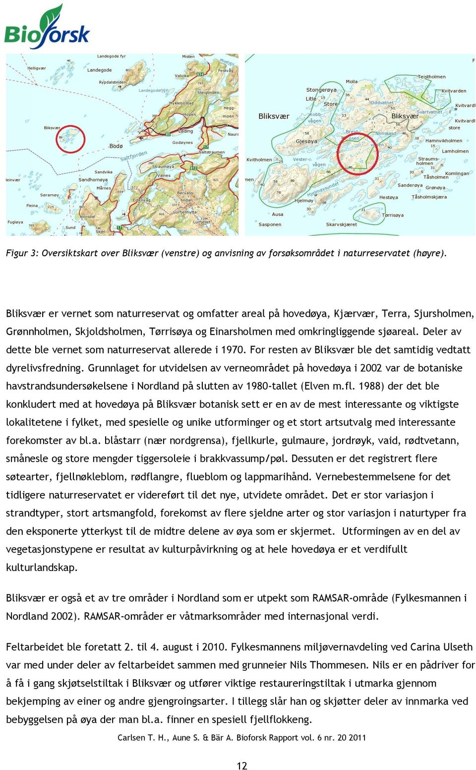 Deler av dette ble vernet som naturreservat allerede i 1970. For resten av Bliksvær ble det samtidig vedtatt dyrelivsfredning.