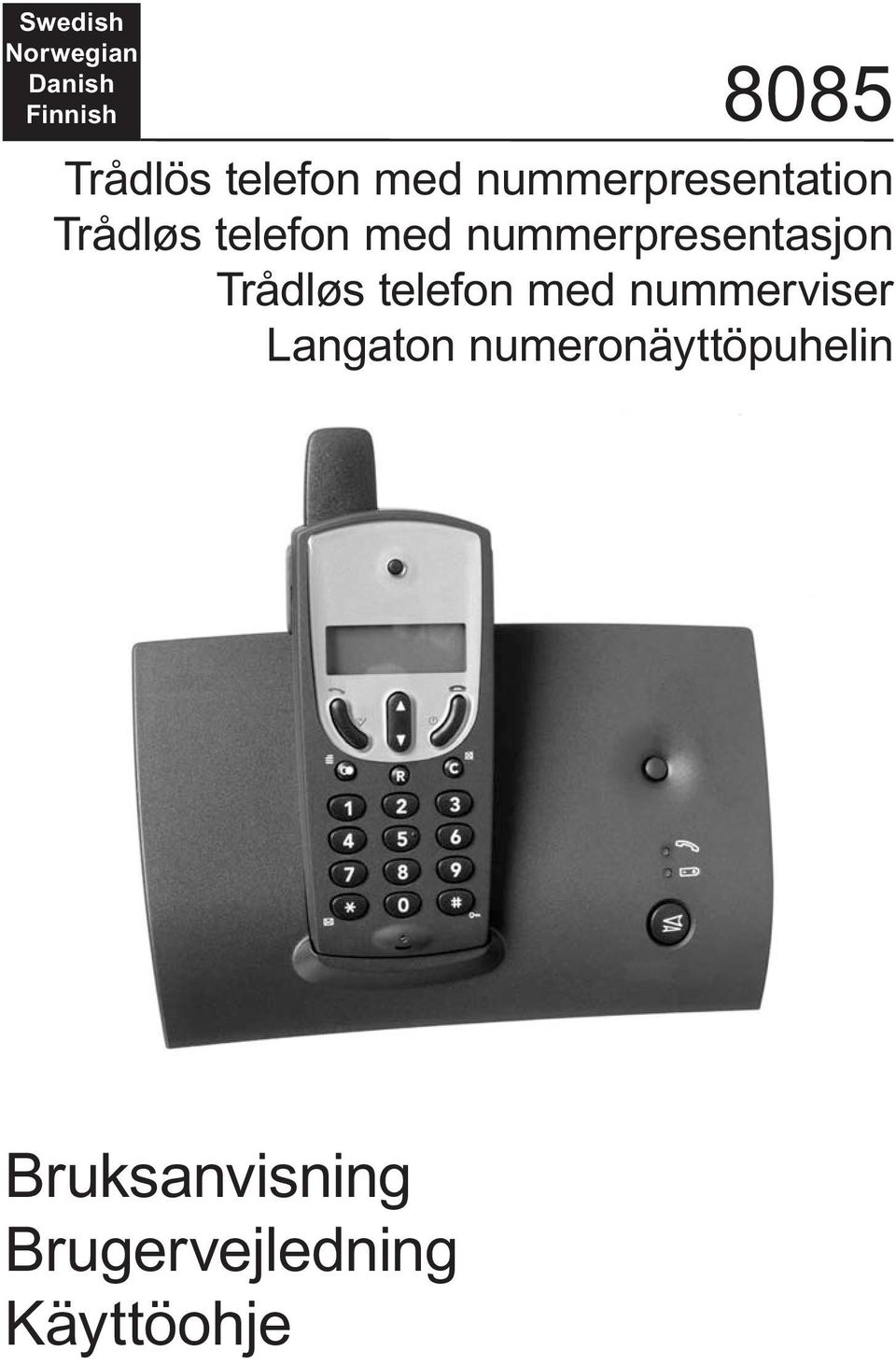 nummerpresentasjon Trådløs telefon med nummerviser