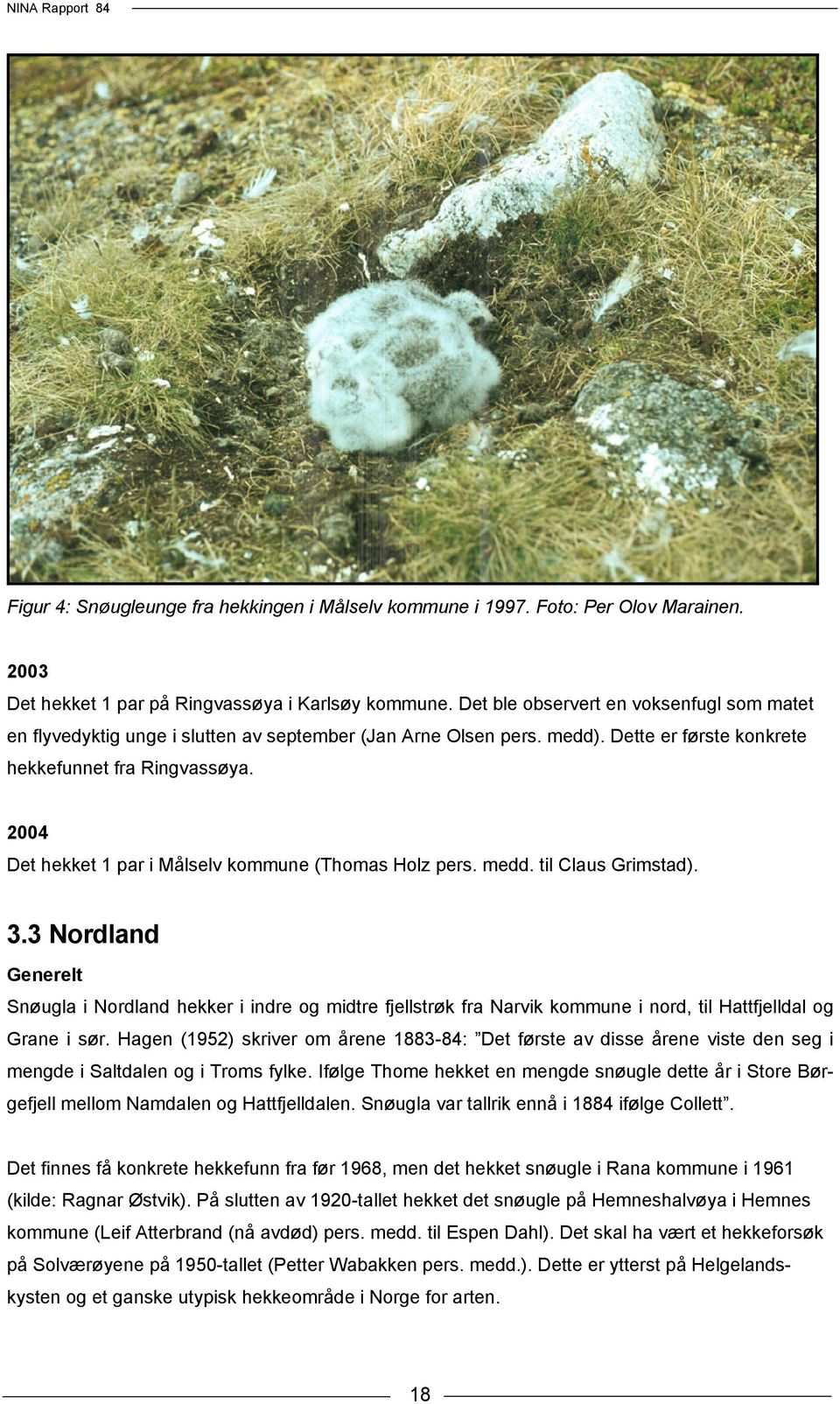 2004 Det hekket 1 par i Målselv kommune (Thomas Holz pers. medd. til Claus Grimstad). 3.